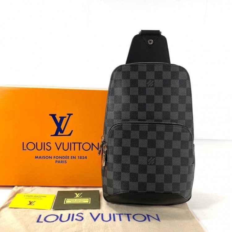 LOUİS VUİTTON AVENUE SLİNG DAMİER GRAPHİTE 